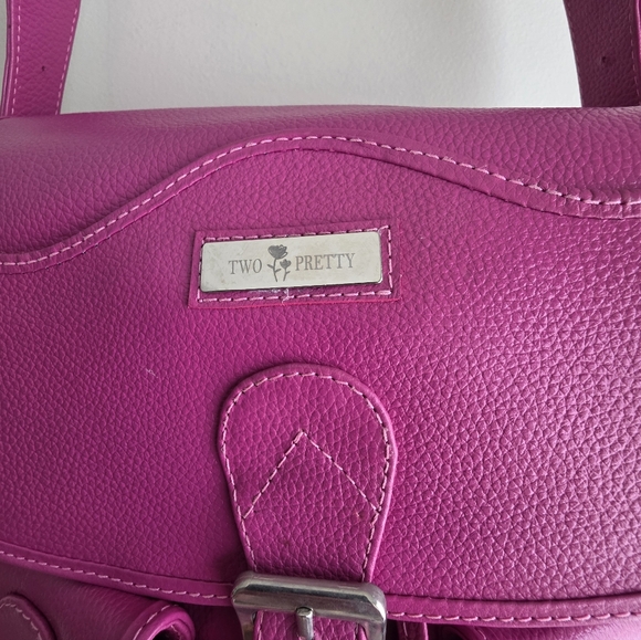 Convertible Backpack Fucsia with Tri Fold Leather Wallet Combo main image 7